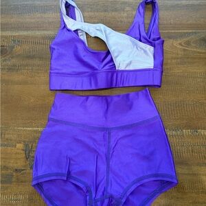 Purple kids five dancewear Set